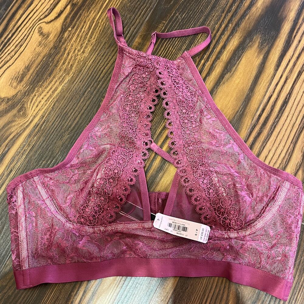 NWT Victoria’s Secret High Neck Very Sexy Lace Bralette Size S